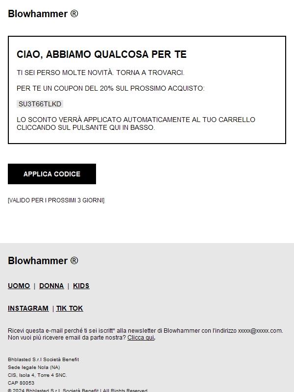 Ciao, è da un po’ che non ti sentiamo