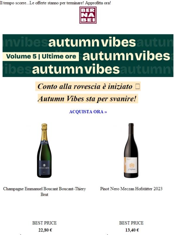 AUTUMN VIBES ⏰ Ultimissime ore!