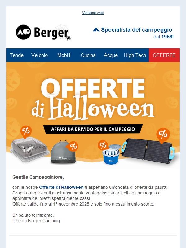 Offerte da paura per il campeggio! 🎃