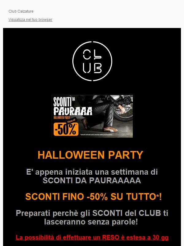 HALLOWEEN 🎃 SCONTI DA PAURAA Fino -50%