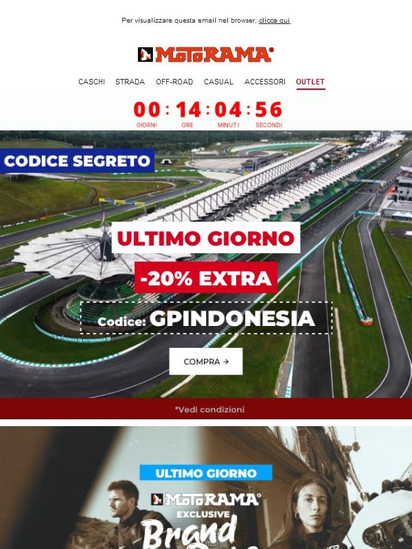 Ultime ore! –20% EXTRA ⏰🔥