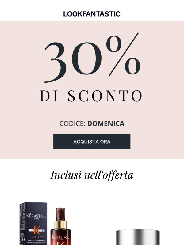 -30% | SHOPPING DELLA DOMENICA