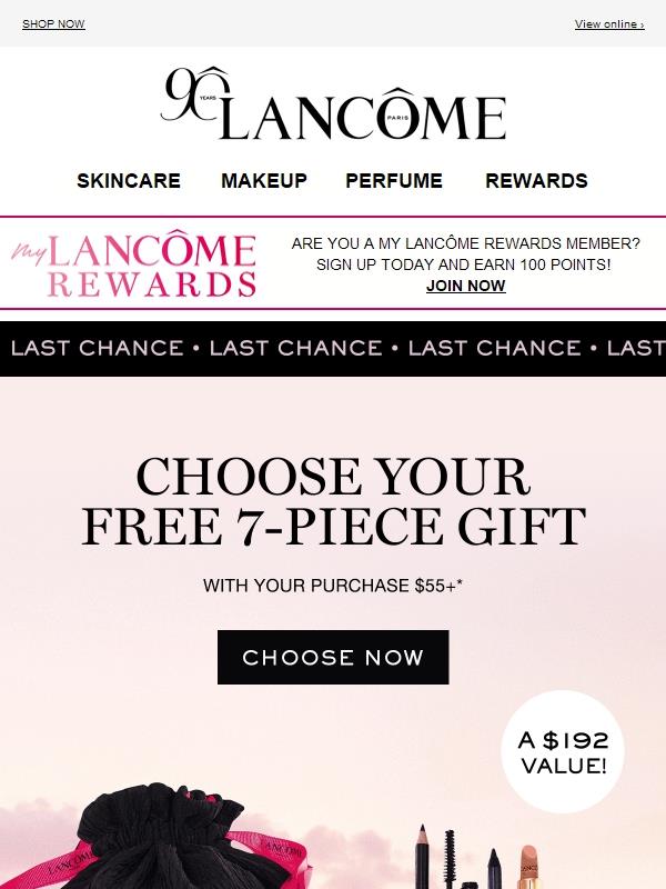 10 FREE Gifts on $125+ Disappear TONIGHT!