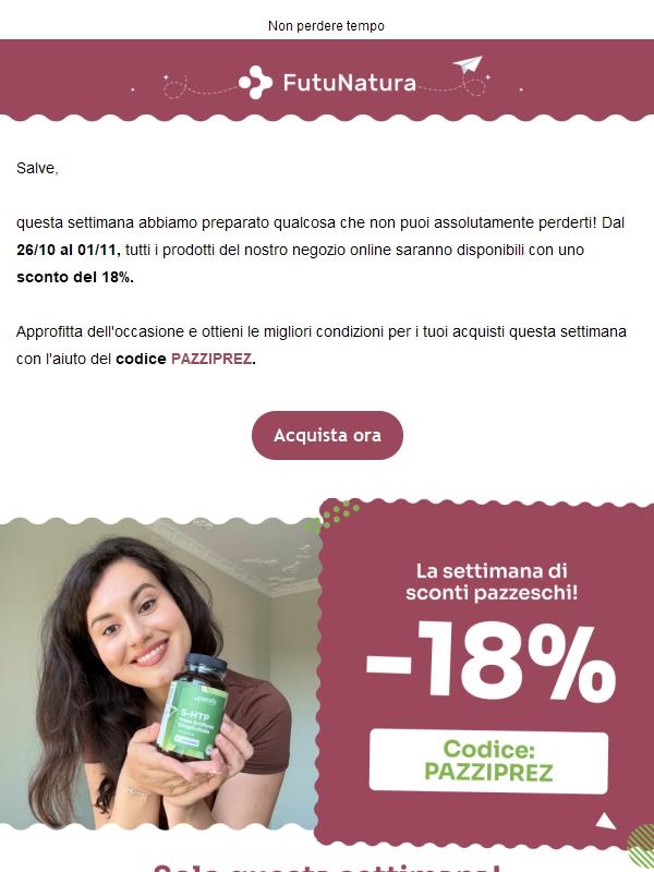Occasione: -18% su tutto ⭐