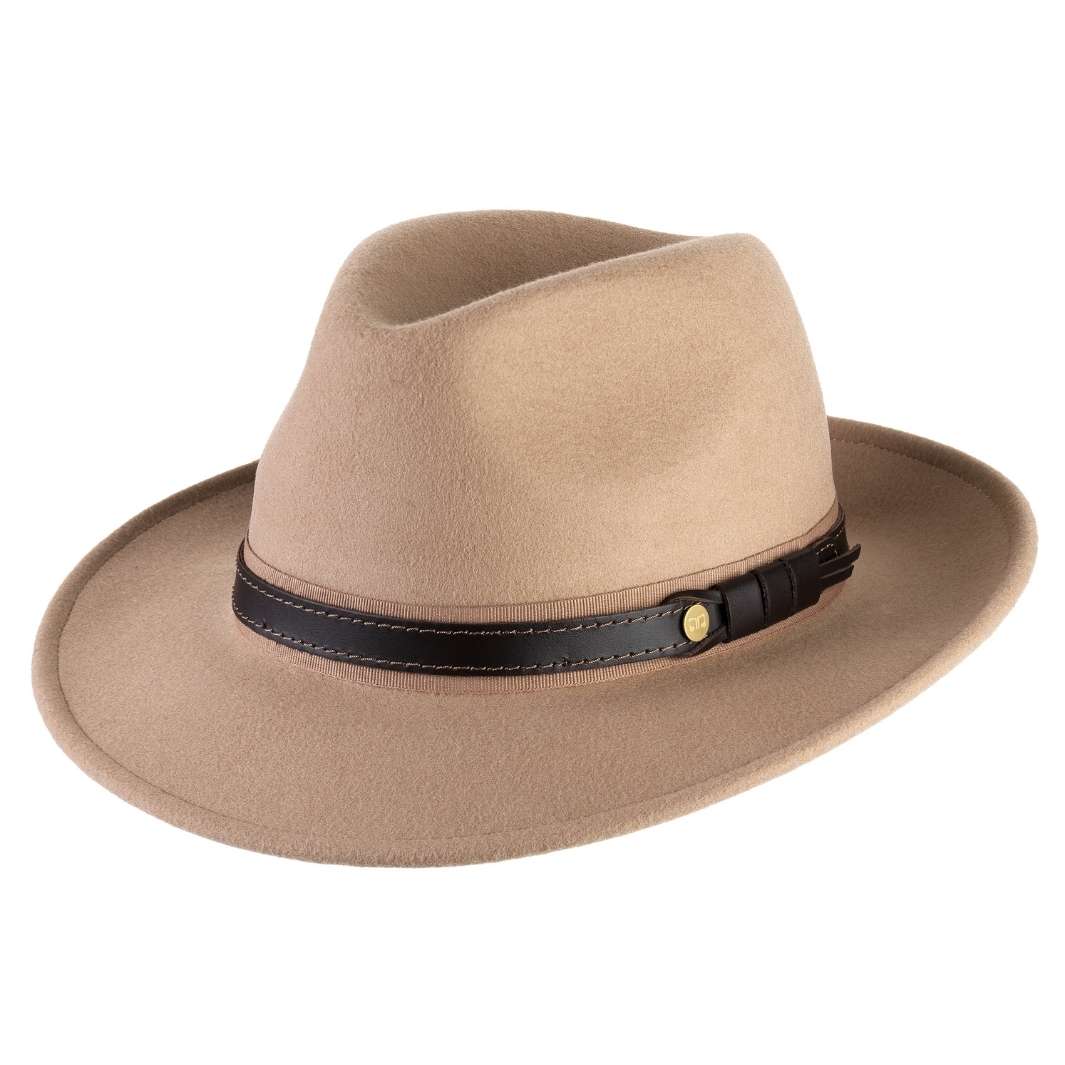 Fedora Elegante Beige Sabbia