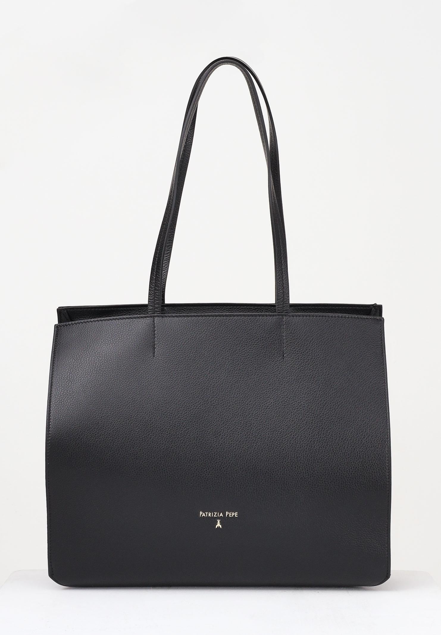 Image of PATRIZIA PEPE Shopper nera da donna
