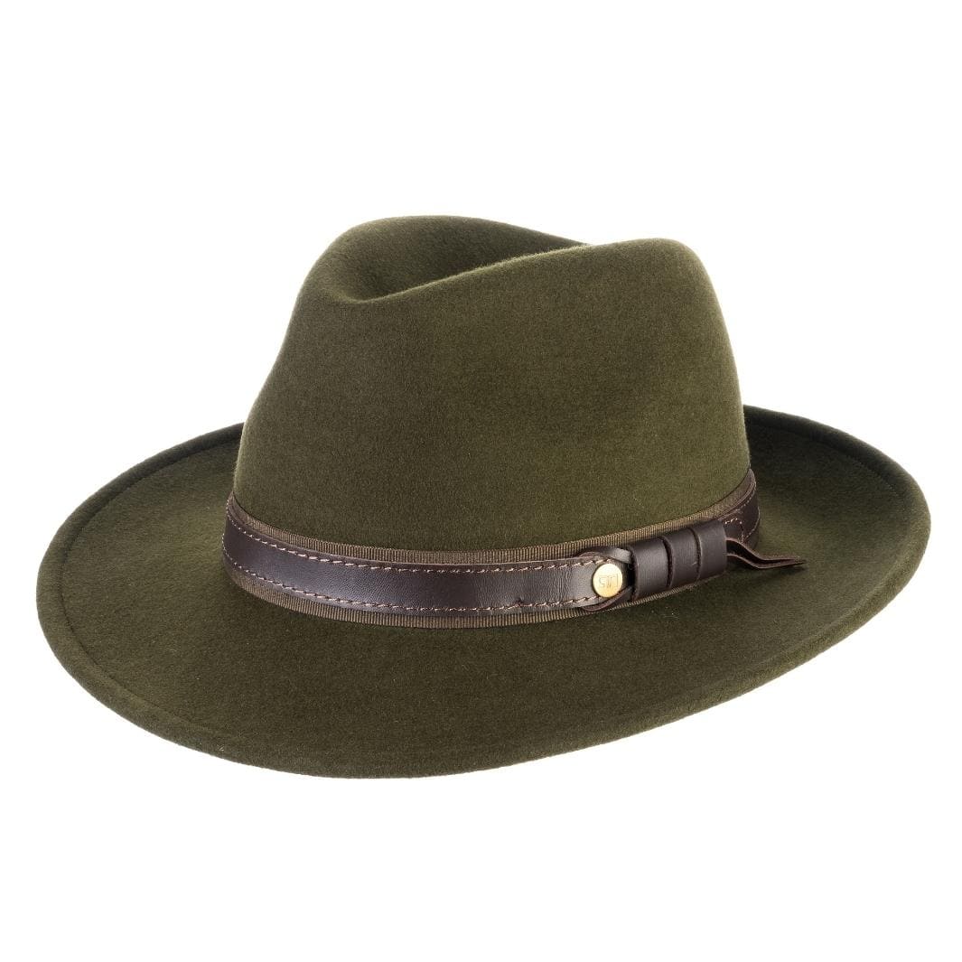 Fedora Elegante Verde Loden