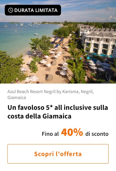 Un favoloso 5* all inclusive sulla costa della Giamaica