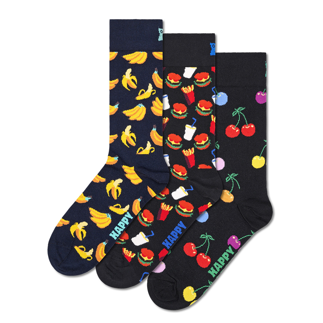 3-Pack Classic Banana Socks