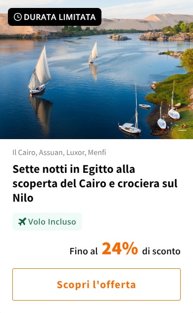Sette notti in Egitto alla scoperta del Cairo e crociera sul Nilo