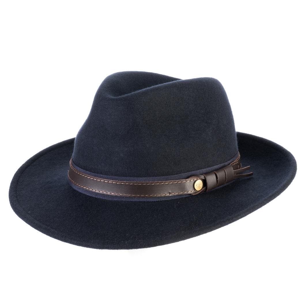 Fedora Elegante Blu Profondo