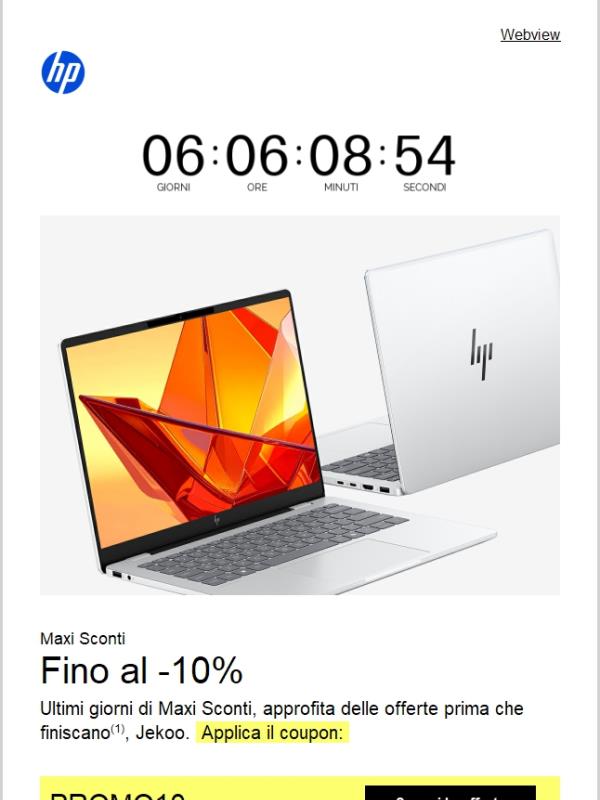 Manca poco, affrettati!