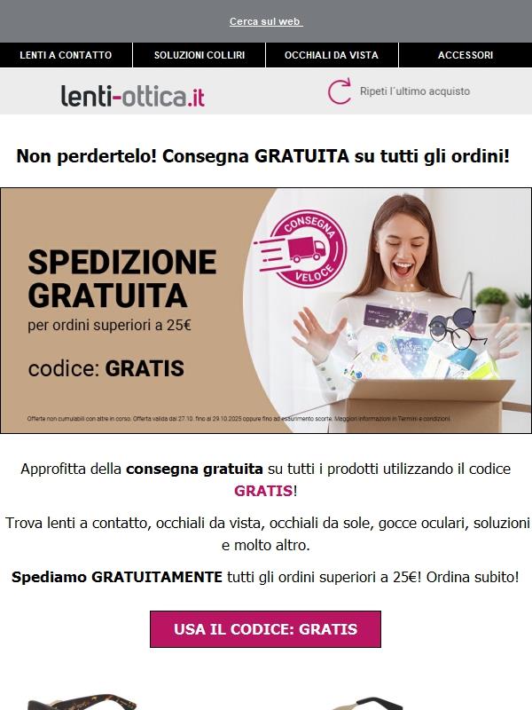 Offerta speciale: Spedizione GRATUITA📦