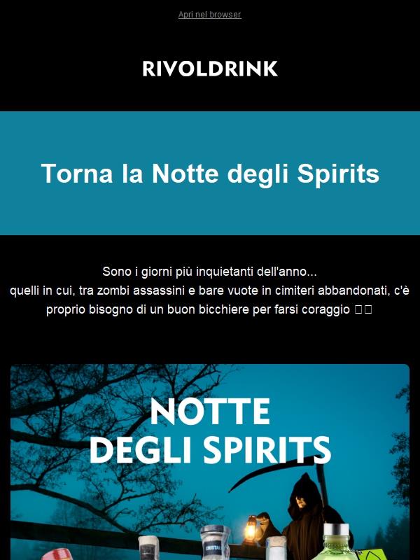 👻 Arriva in Promo la Notte degli Spirits!