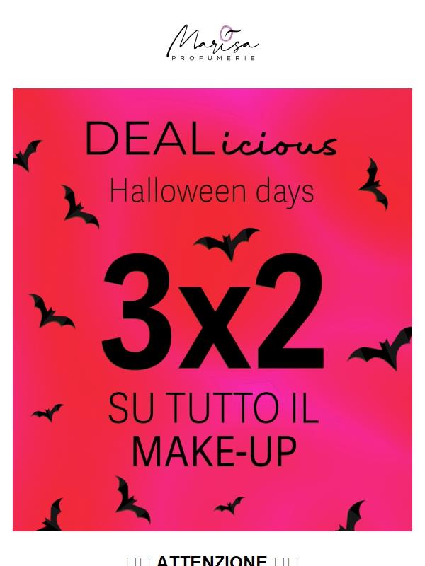 Deal-icious Halloween: 3×2 sul MAKE-UP 🎃