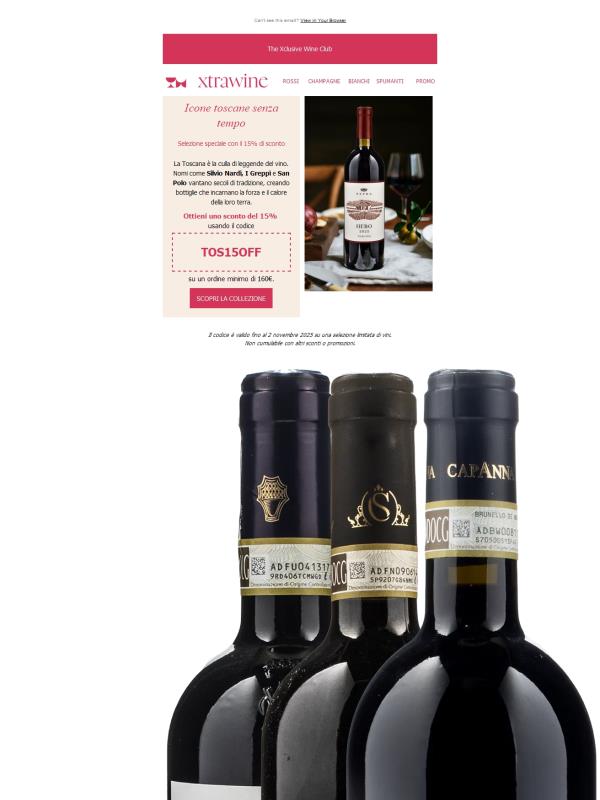 15% di sconto su 200 icone toscane senza tempo