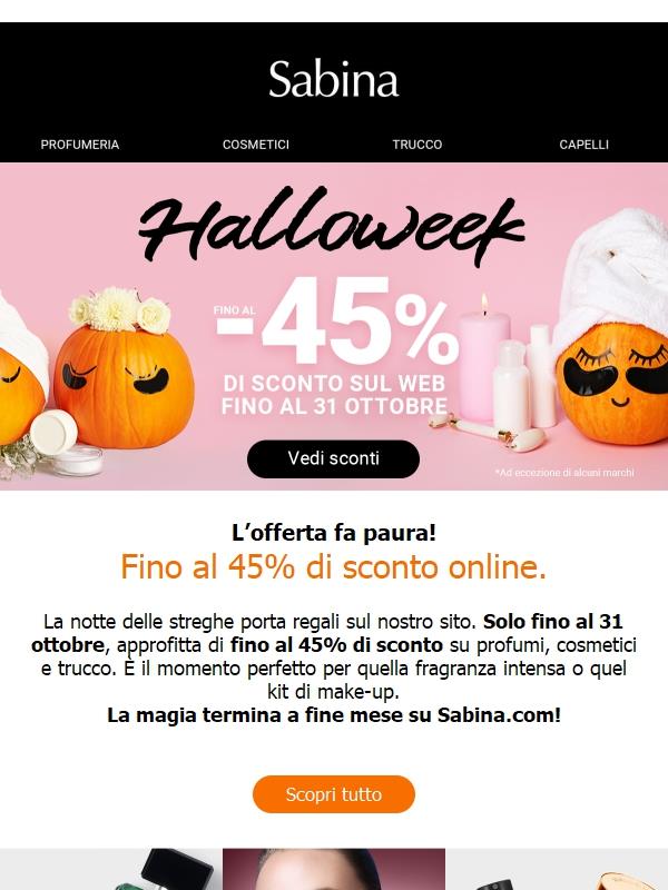HALLOWEEK: fino al 45% 👻
