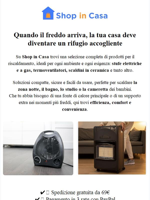 Calore immediato, consumi controllati: scegli il riscaldamento su misura