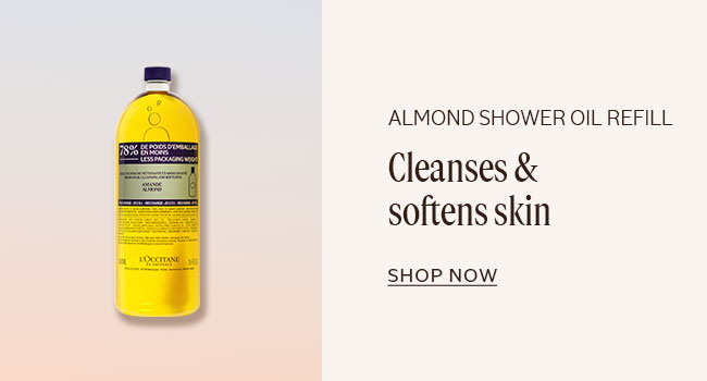 ALMOND SHOWER OIL REFILL | CLEANSES & SOFTENS SKIN | SHOP NOW