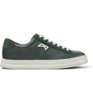 sneakers-runner-four-in-pelle-verde