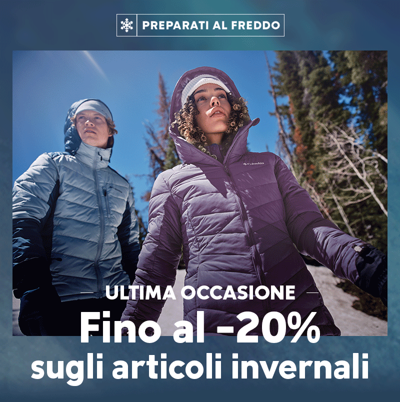 Preparati al freddo Fino al -20% sugli articoli invernali