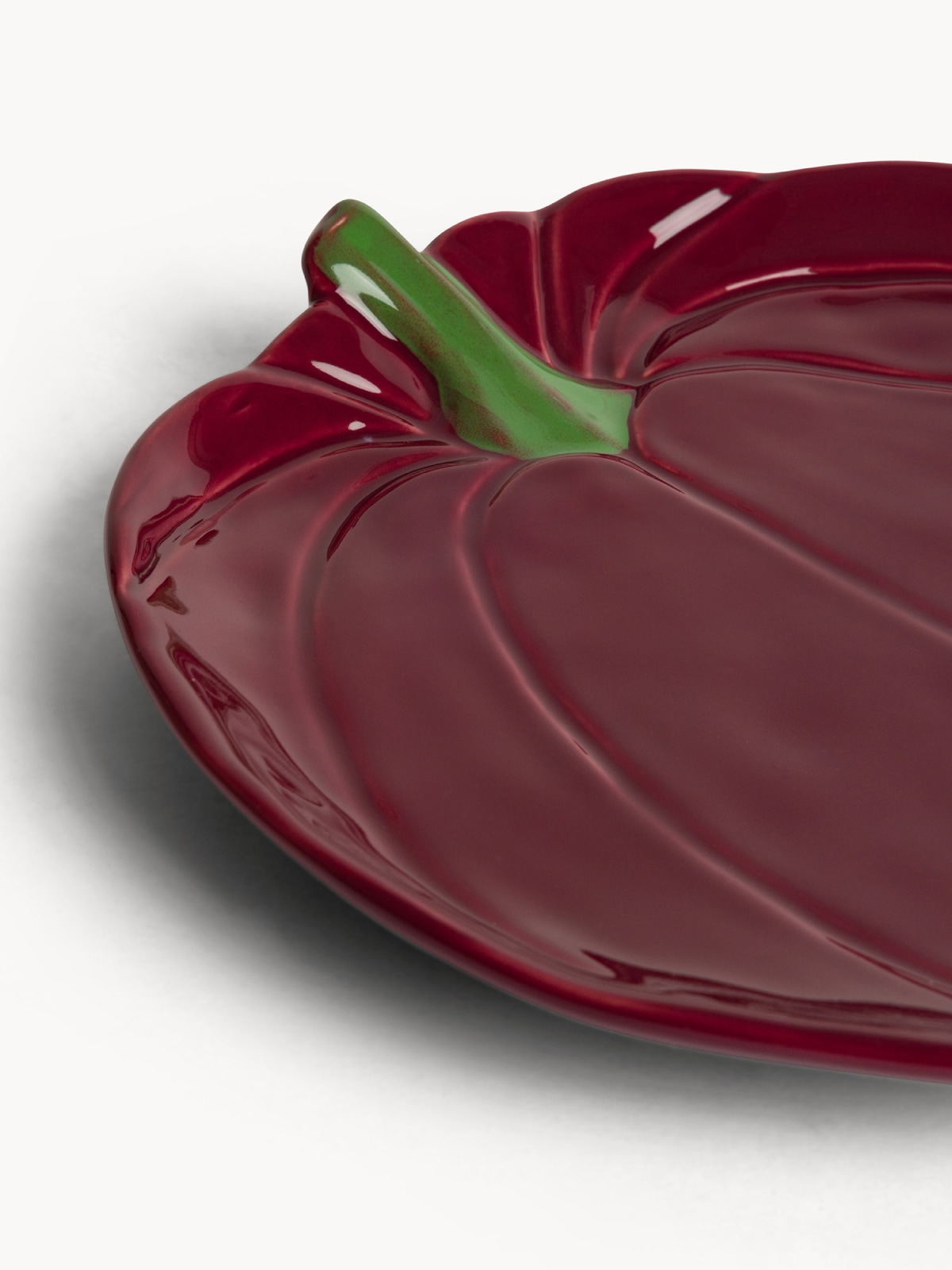 Piatto da portata in stoneware a forma di zucca