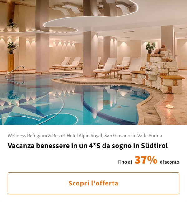Vacanza benessere in un 4*S da sogno in Südtirol