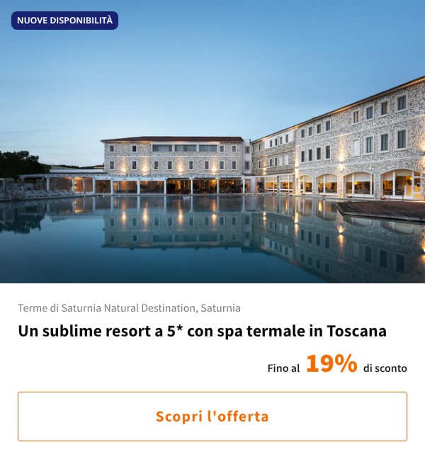 Un sublime resort a 5* con spa termale in Toscana