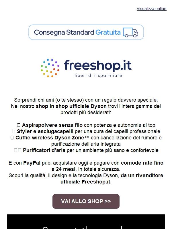 🎁 Regali speciali con Dyson – tecnologia e stile a rate fino a 24 mesi!