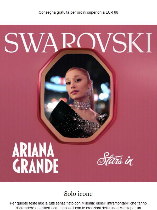 Regali per le feste con Ariana Grande