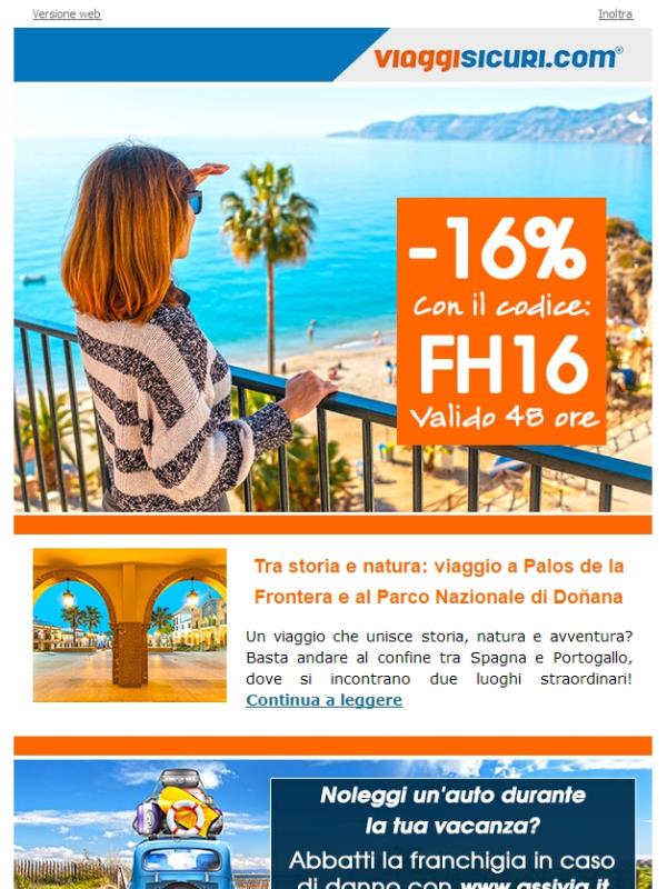 -16% sulle polizze e un viaggio unico tra Spagna e Portogallo