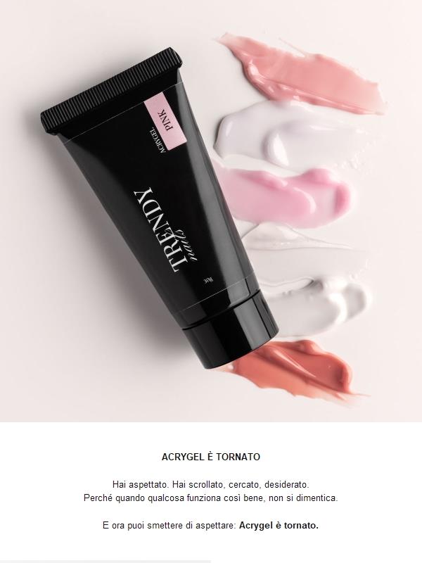 Finalmente. Acrygel è tornato.