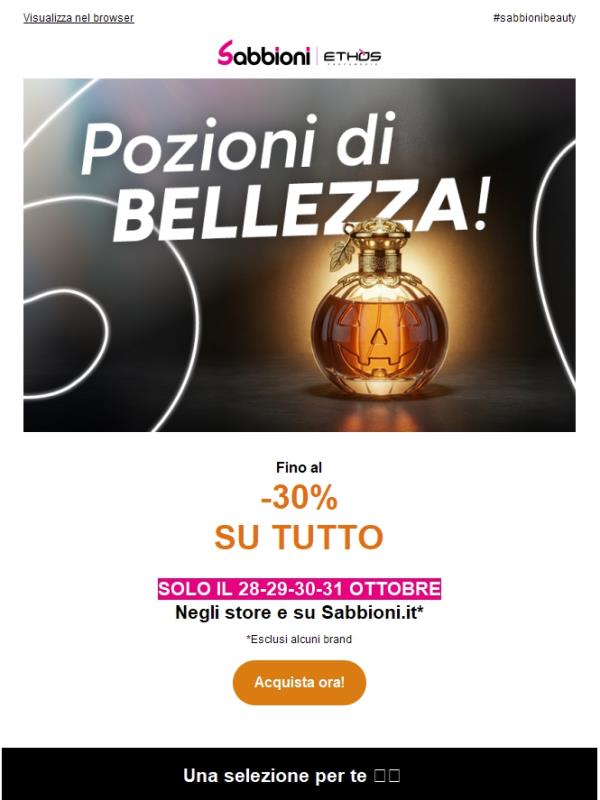 🎃Fino al -30% SU TUTTO