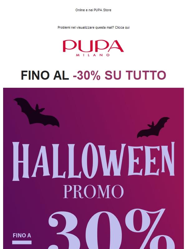 Fino al -30% su tutto 👻 Promo HALLOWEEN 🎃