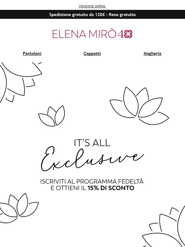 It's all Exclusive | -15% per te