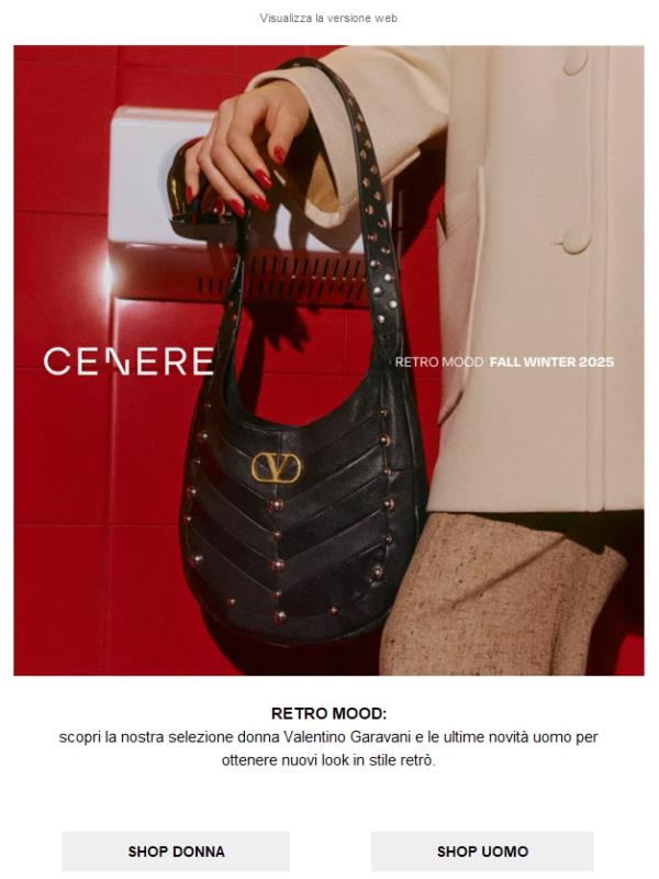 Retro Mood: Valentino Garavani donna e nuovi arrivi uomo