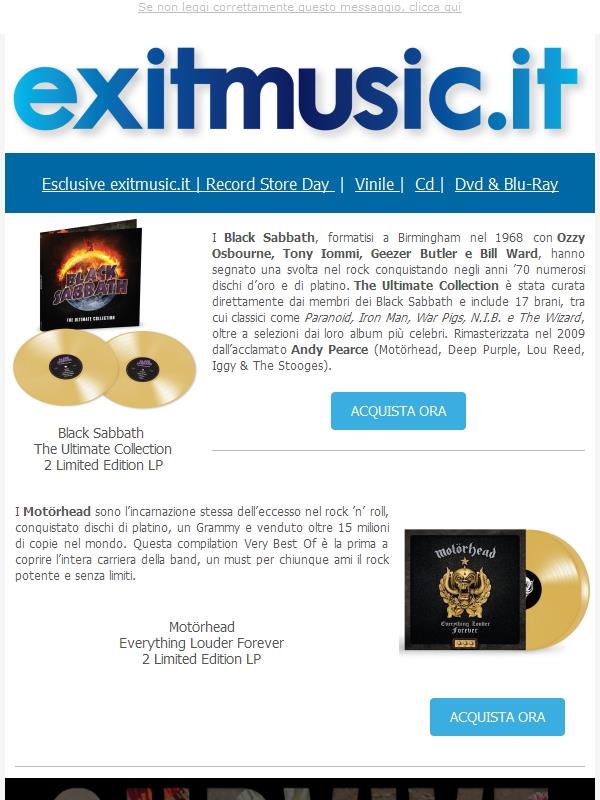 MusicZone @exitmusic.it .. Bob Dylan, Florence + The Machine, 883 ..Tutte Le Novità e Le Nostre Esclusive