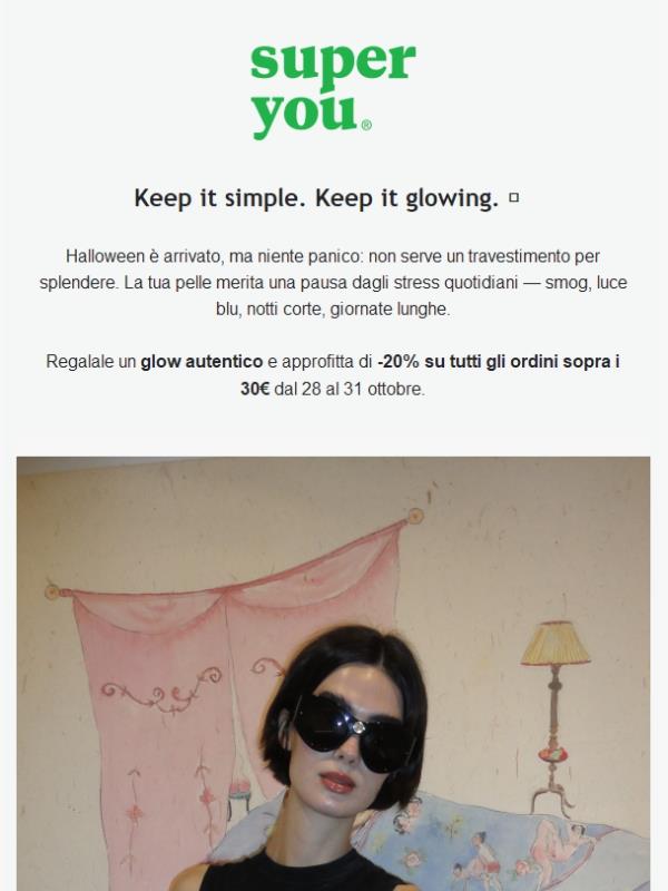 No Tricks, Just Healthy Glow: -20% fino a Halloween 🎃