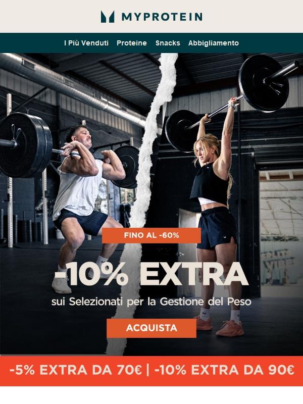 -10% Extra per Gestire il tuo Peso 😍