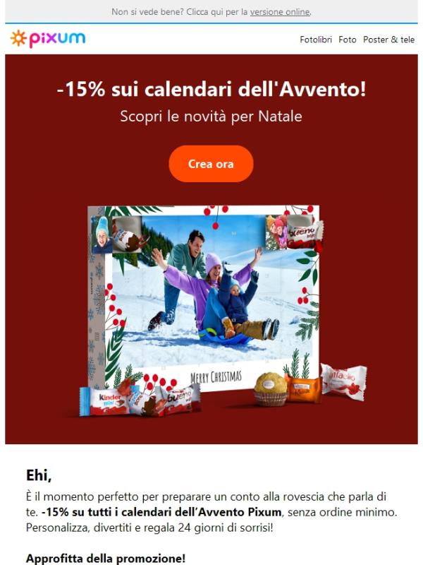 💙 Il tuo Natale inizia con -15% sui calendari dell'Avvento!