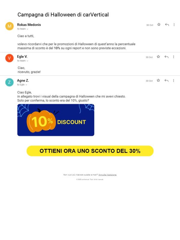 Re: SOLO PER USO INTERNO