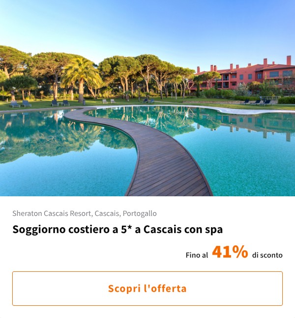 Soggiorno costiero a 5* a Cascais con spa