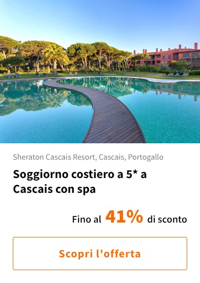 Soggiorno costiero a 5* a Cascais con spa