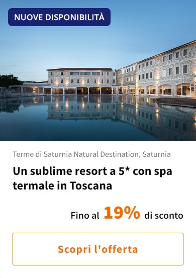 Un sublime resort a 5* con spa termale in Toscana