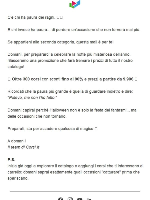 Arriva la promo più inquietante dell’anno 👀