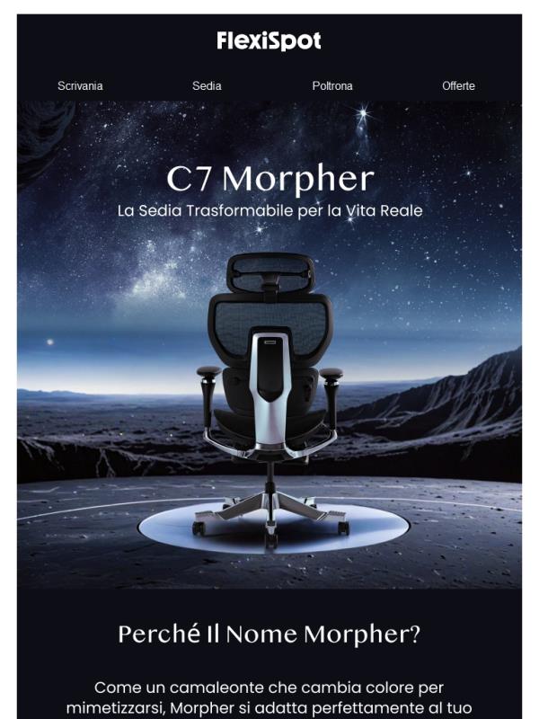 C7 Morpher — Una sedia che si adatta a te