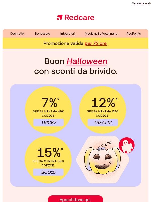 🎃👻  Per pochi giorni fino al 15% su tutto! 🍬 Festeggia Halloween con dolci sconti e tante sorprese!