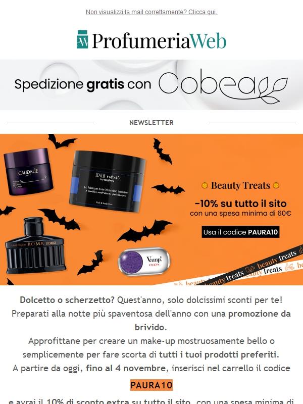 🎃 -10% su tutto, con una spesa minima di 60€
