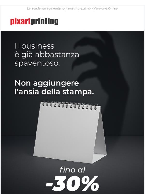 Fino al -30% su calendari e agende per scacciare le paure!
