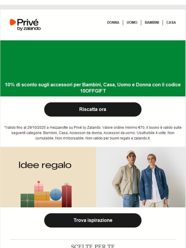 Novità: -10% su selezioni di regali di tendenza
